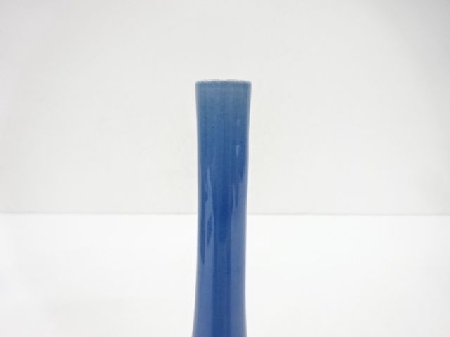  九谷焼　徳田正彦(三代徳田八十吉)造　花入